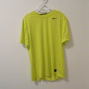 Nike Pro Dri-Fit Yellow workout top. Excellent Condition.  Size XL.